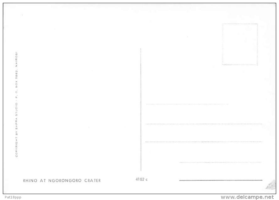 ** ( Lot De/of 3 Cartes / Postcards) ** AFRIQUE Africa ( Wild Life East Africa ) RHINOCEROS Nashorn Neushoorn Rinoceront - Rhinocéros