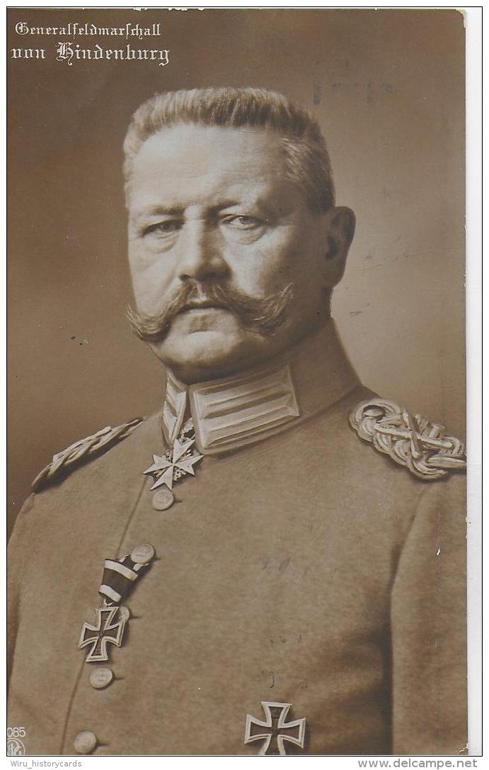 AK 0007  Generalfeldmarschall Von Hindenburg - Photo N. E. Bleber Um 1915 - Politische Und Militärische Männer