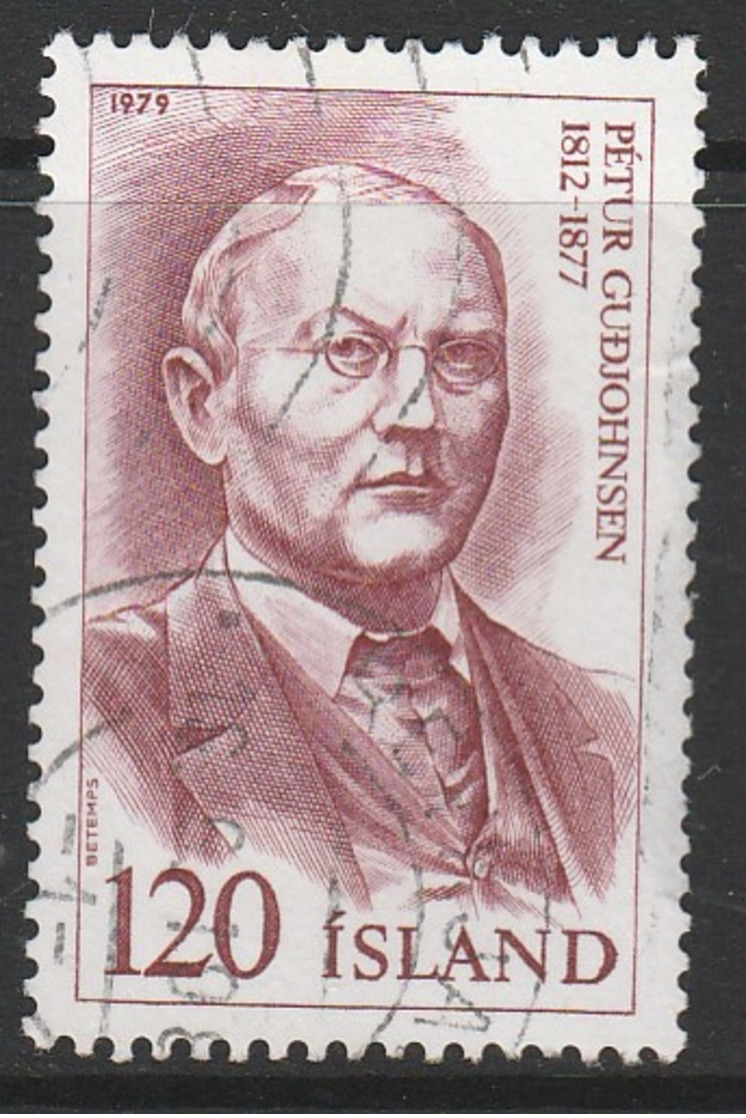Iceland 1979 Famous Icelanders 120 Kr Reddish Brown SW 549 O Used - Used Stamps