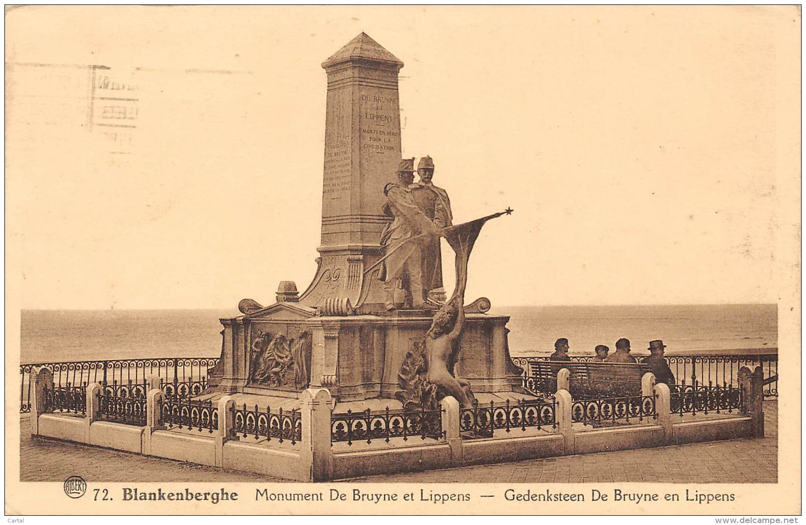 BLANKENBERGHE - Monument De Bruyne Et Lippens - Gedenksteen De Bruyne En Lippens - Blankenberge