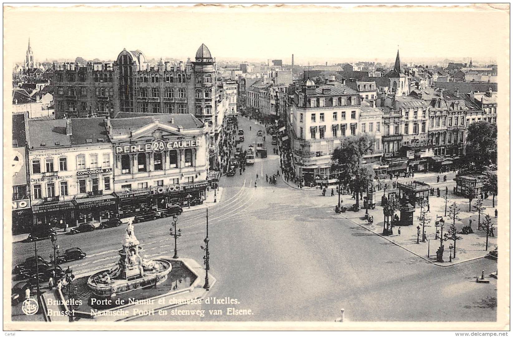 BRUXELLES - Porte De Namur Et Chaussée D'Ixelles - Avenues, Boulevards