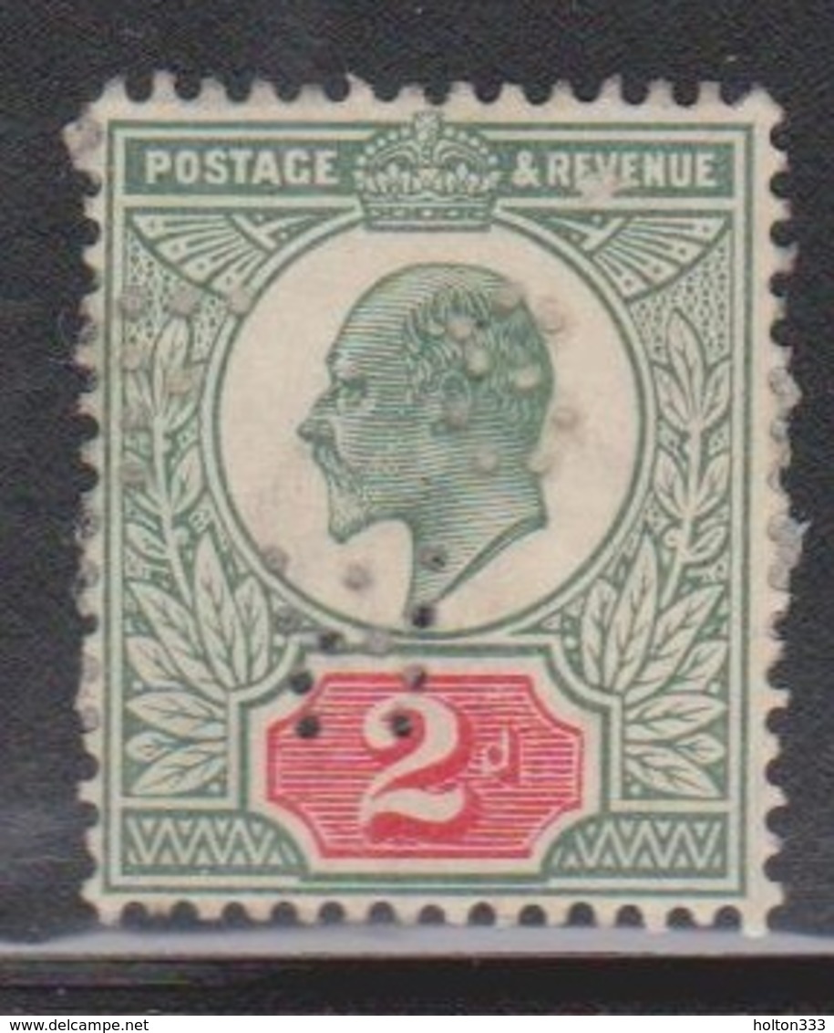 GREAT BRITAIN  Scott # 130 Used  - KEVII With FSW? Perfin - Oblitérés