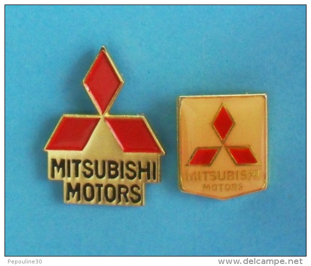 2 PIN'S  //   ** LOGOS / MITSUBISHI MOTORS ** - Mitsubishi