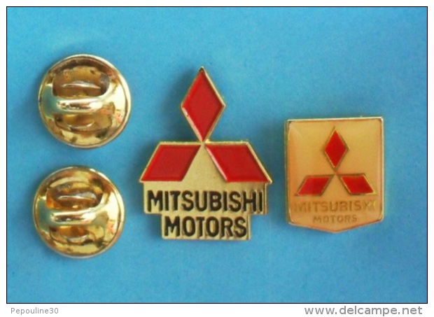 2 PIN'S  //   ** LOGOS / MITSUBISHI MOTORS ** - Mitsubishi