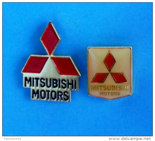 2 PIN'S  //   ** LOGOS / MITSUBISHI MOTORS ** - Mitsubishi