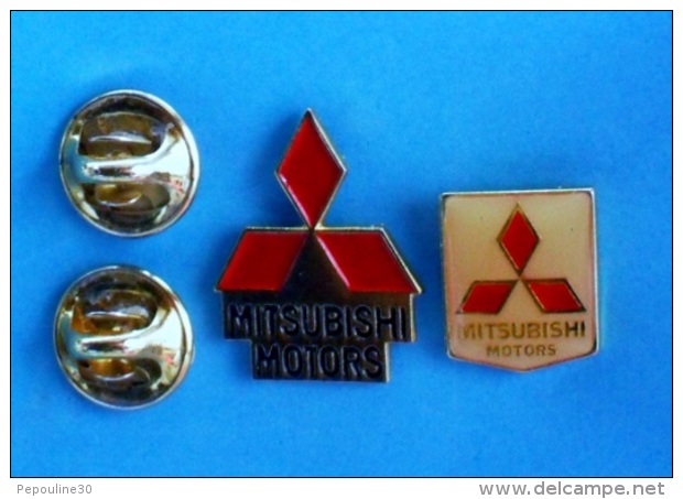 2 PIN'S  //   ** LOGOS / MITSUBISHI MOTORS ** - Mitsubishi