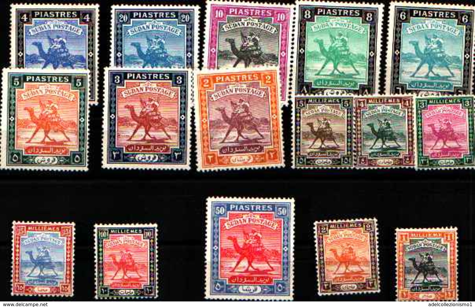 71753) SUDAN 1948 SERIE CORRENTE 16 VALORI N.77-92 MNH** - Sudan (1954-...)