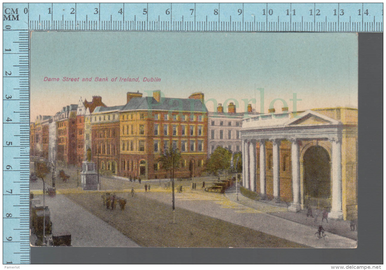 Dublin -Dame Street And Bank Of Ireland L - ED: Franco Portrait Studio -  CPA - Dublin