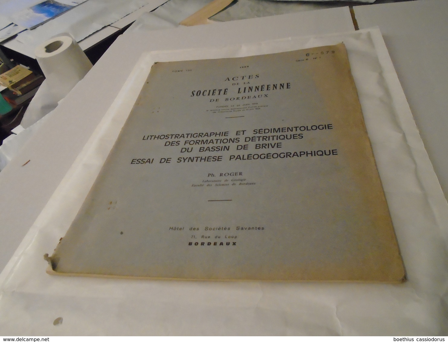 Paléographie, Brive : LITHOSTATIGRAPHIE SEDIMENTOLOGIE FORMATIONS DETRITIQUES BASSIN BRIVE SYNTHESE PALEOGEOGRAPHIQUE 68 - Limousin