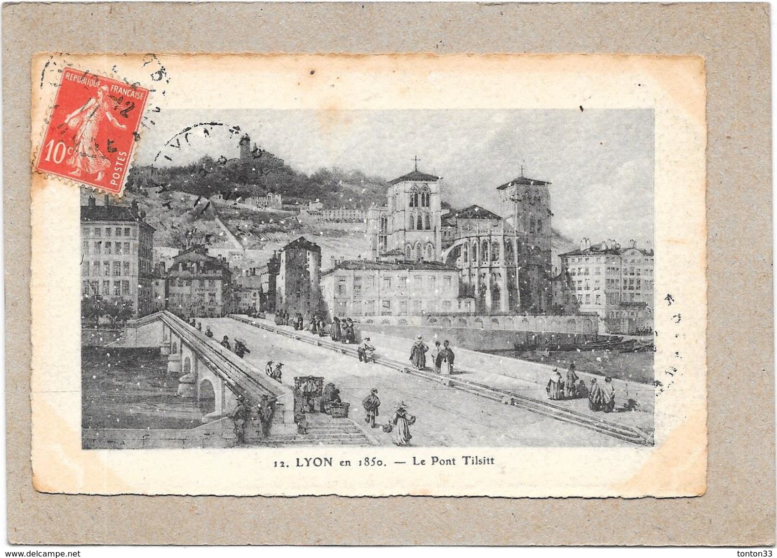 DEPT 69 - LYON En 1850 - Le Pont Tilsitt  - ROUIL** - - Andere & Zonder Classificatie