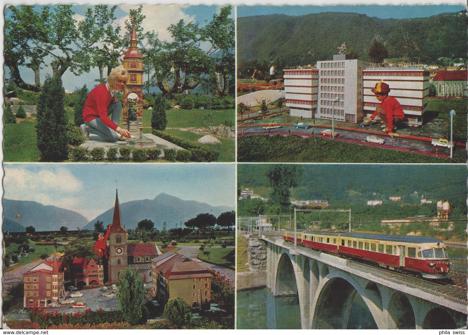 Swissminiatur Melide - Telldenkmal, Monument Guillaume, Altdorf, Biel-Bienne, Trans-Europa-Express TEE - Photo: Engelber - Melide