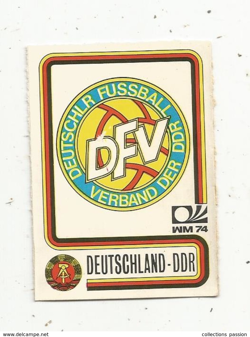 Vignette Autocollante,  FIGURINE PANINI , N° 113 , Coupe Du Monde , MÜNCHEN 74, DEUTSCHLAND-DDR , 2 Scans - English Edition