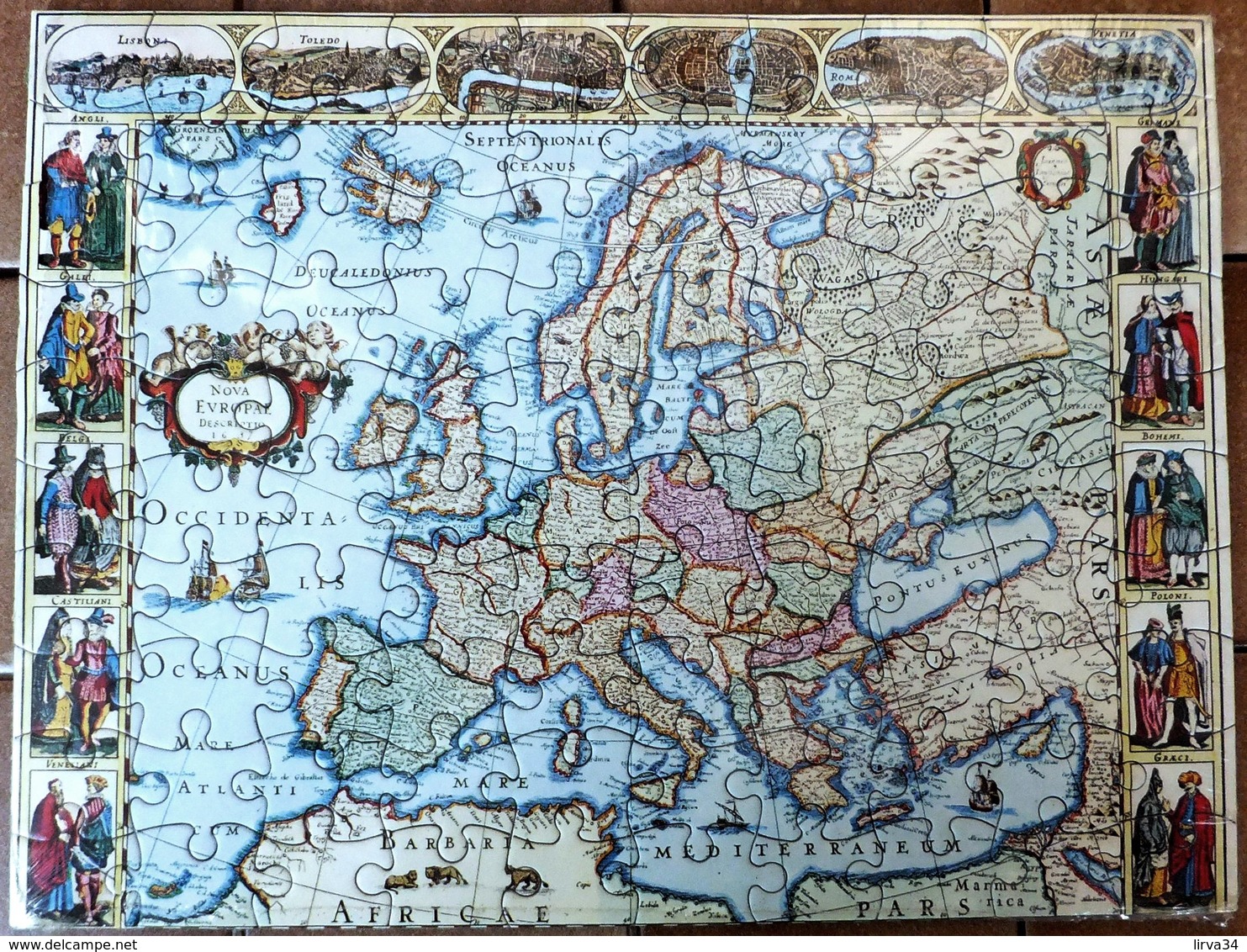 PUZZLE EUROPE  EN 1637- PAYS- CAPITALES- COSTUMES- NEUF SOUS BLISTER D'ORIGINE- - Puzzle Games