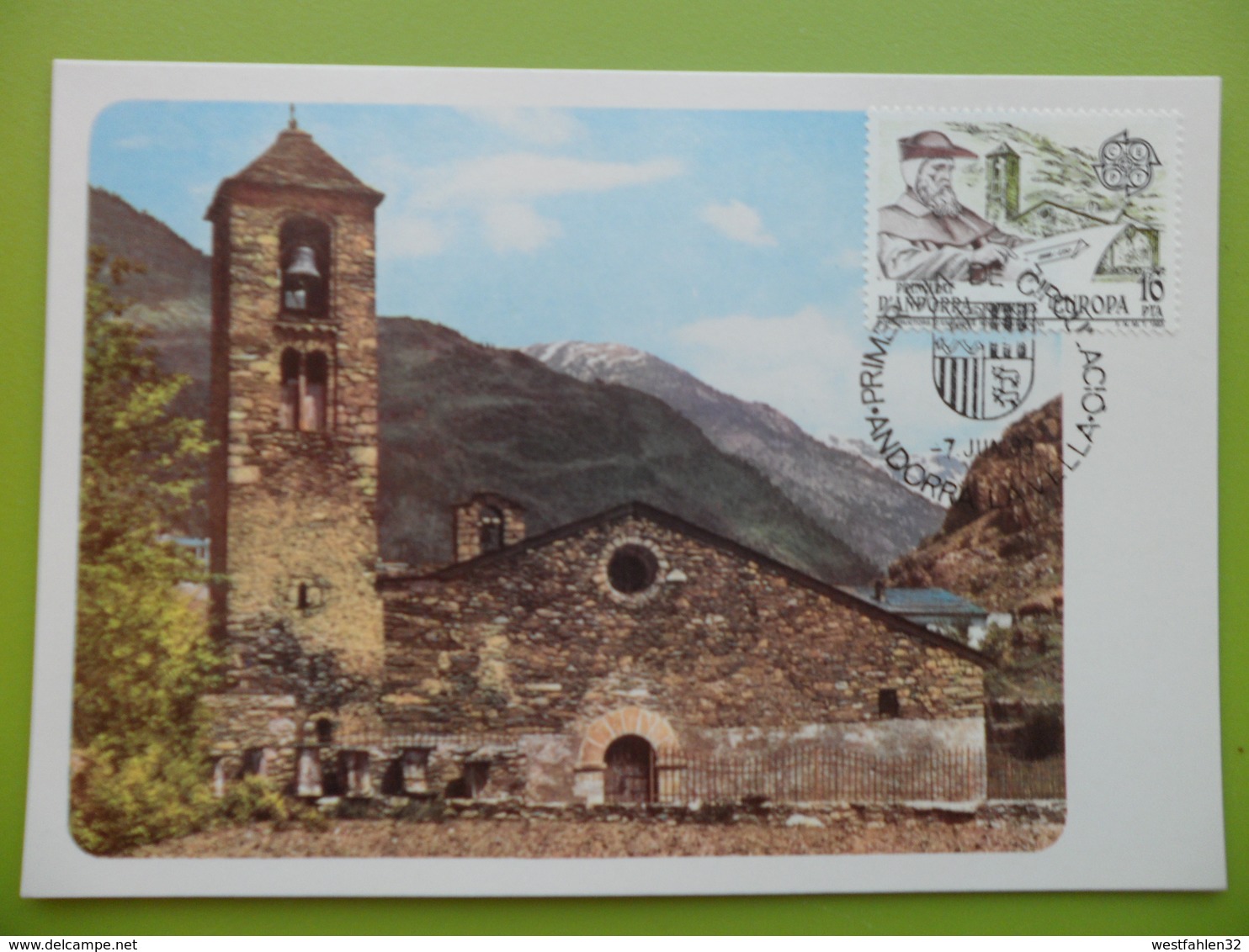 1983-MAXIMA -Serie Completa-ANDORRA ESPAÑOLA.-IGLESIA DE LA CORTINADA - Maximumkarten