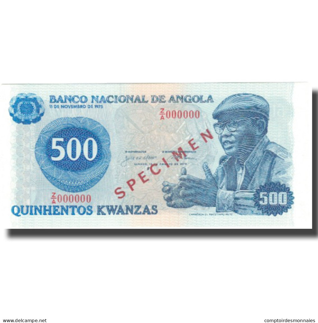 Billet, Angola, 500 Kwanzas, 1975, 1975-11-11, Specimen, KM:112s, NEUF - Angola