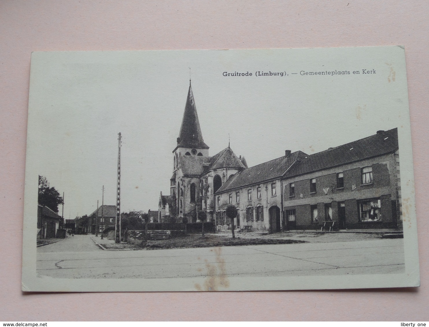 Gemeenteplaats En Kerk ( Huis Hubrechts-Vermeulen ) Anno 1963 ( Zie Foto > Veeg/plek ) ! - Meeuwen-Gruitrode
