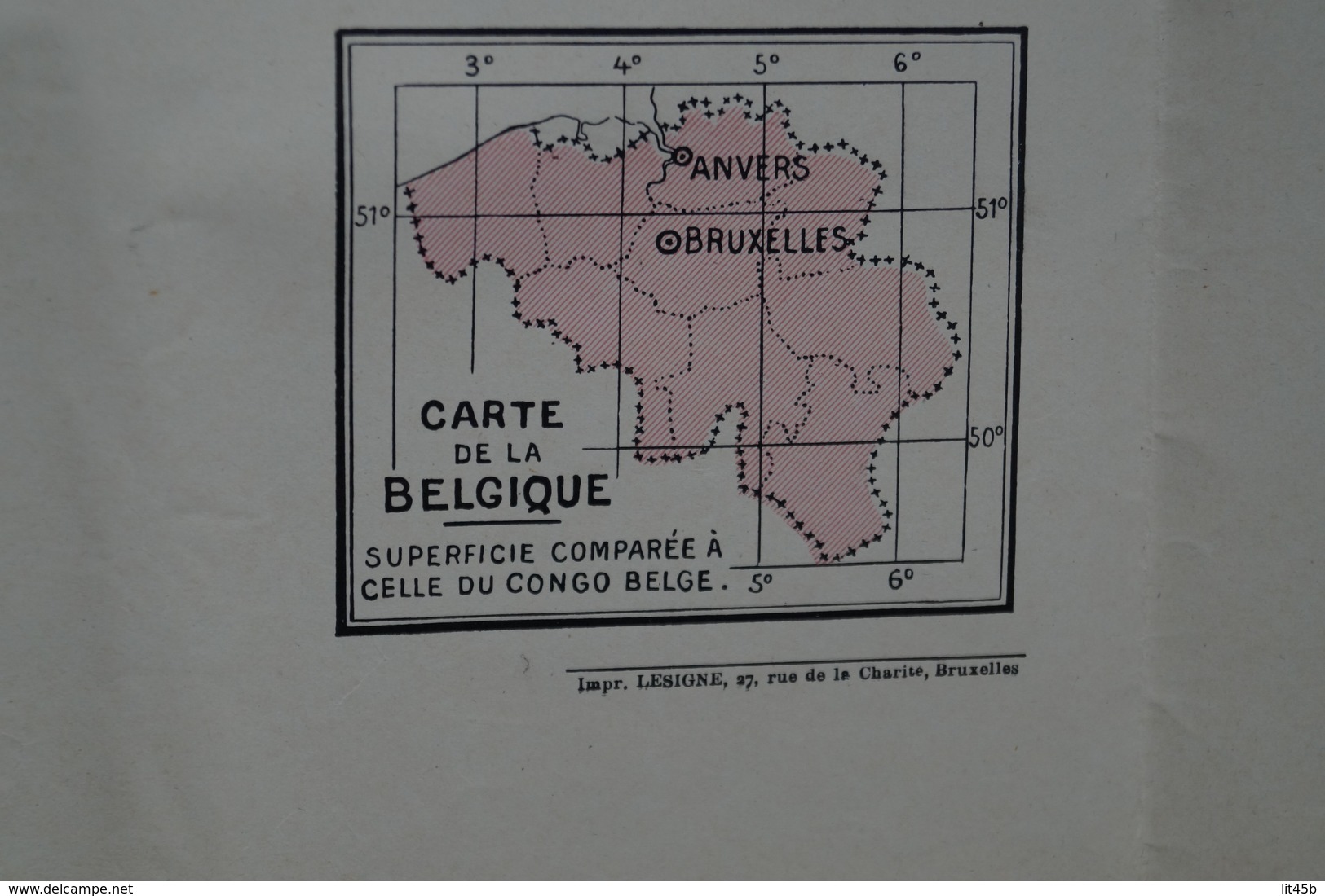 Grande carte originale Congo Belge 1929 ,121 Cm. sur 85 Cm. pour collection,Afrique