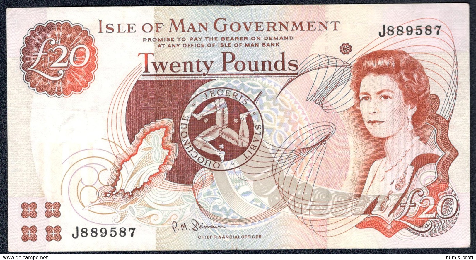 Isle Of Man - 20 Pounds 2002 - P45b - 20 Pounds