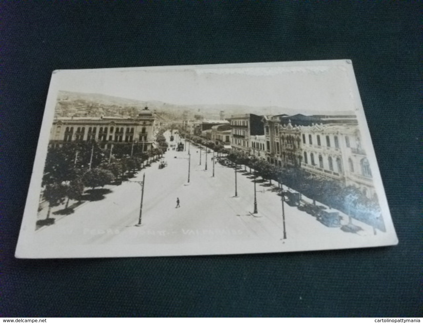 CILE CHILE W. PEDRO VALPARAISO FOTOGRAFICA SEGNI INCOLLATURA ANTERIORI PIEGA - Cile