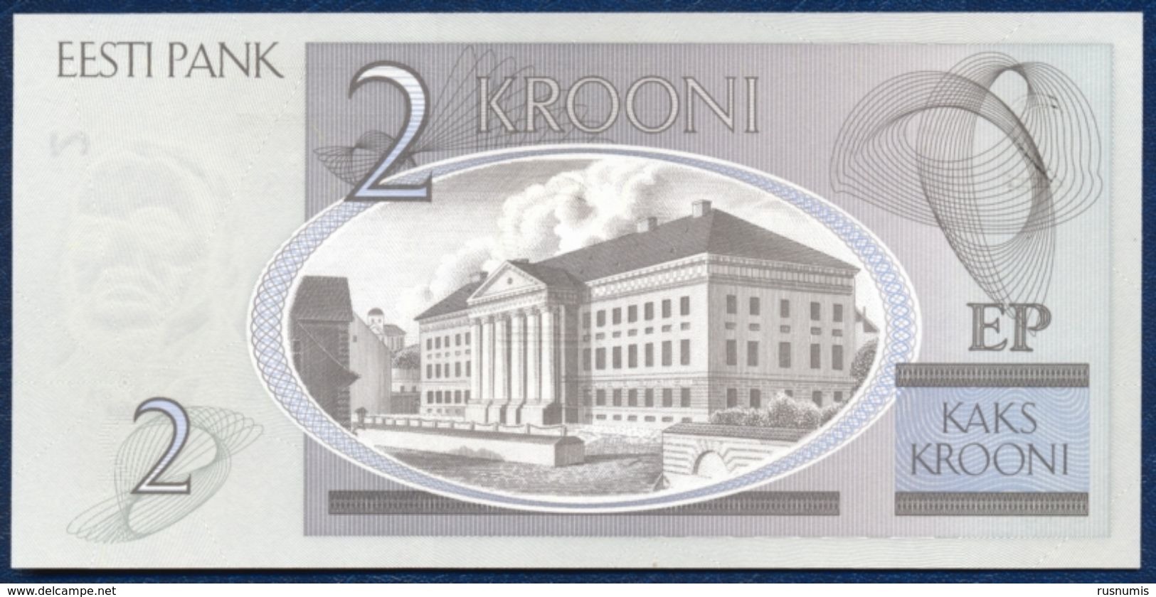 ESTONIA ESTONIE ESTLAND 2 KROONI KROON P-85a TARTU UNIVERSITY 2006 UNC - Estonie