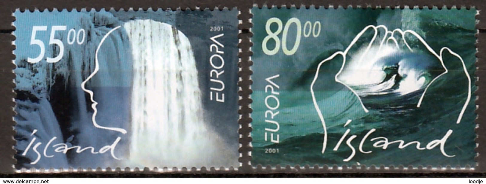 Ijsland Mi 981,982 Europa Cept 2001 Postfris M.N.H. - 2001