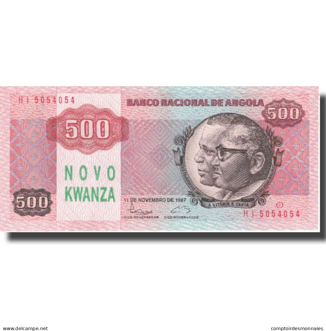 Billet, Angola, 500 Novo Kwanza On 500 Kwanzas, 1987, 1987-11-11, KM:123, NEUF - Angola