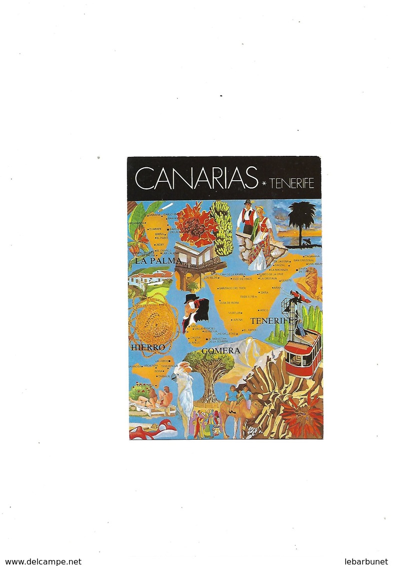 Carte Postale Canarias Tenerife  'Islas Canarias" Espagne Multi-vues - Autres & Non Classés