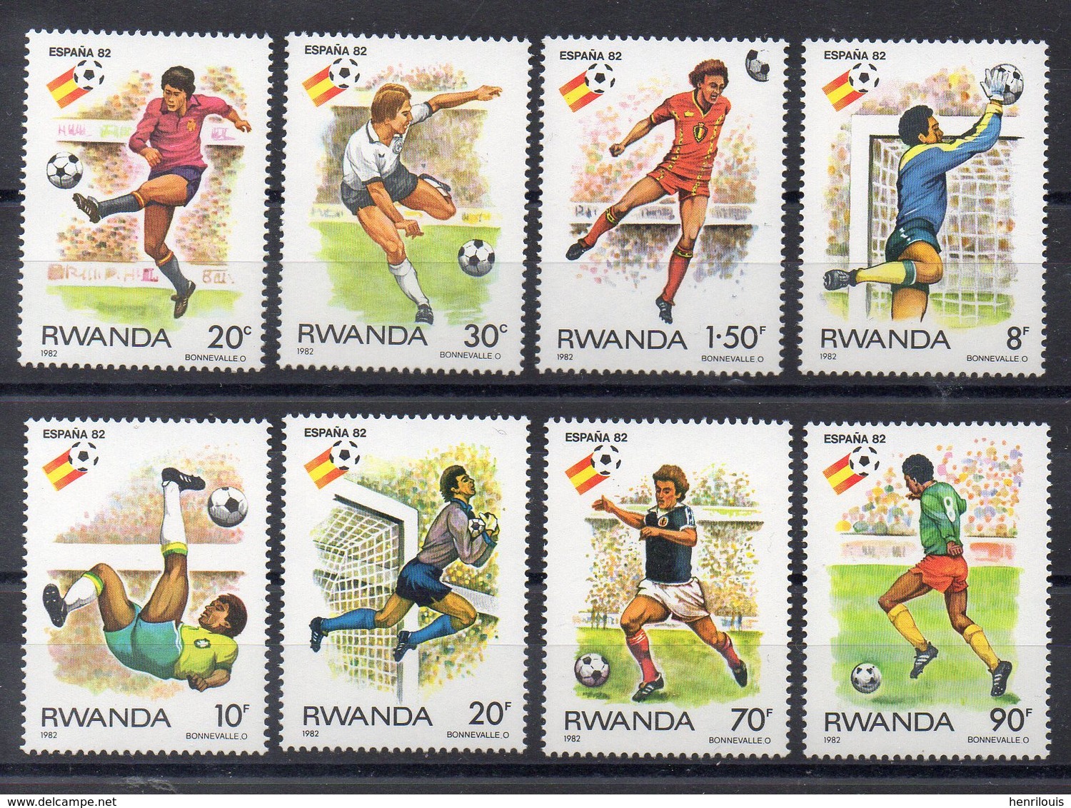 RWANDA  Timbres Neufs ** De 1982  ( Ref 5551 A ) Sport  Football - Neufs