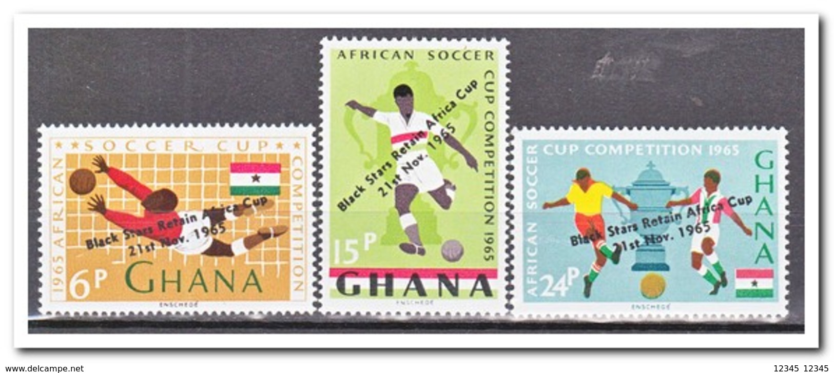 Ghana 1965, Postfris MNH, Football ( With Overprint ) - Ghana (1957-...)