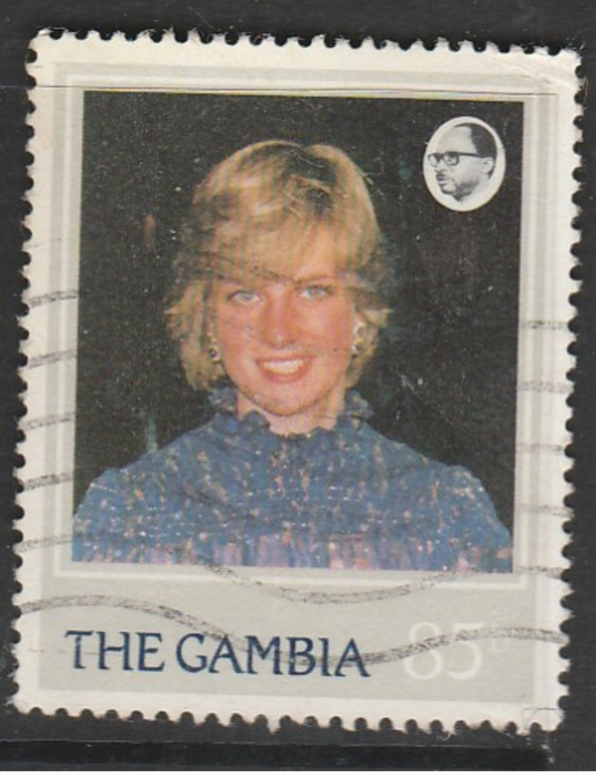 Gambia 1982 The 21st Anniversary Of The Birth Of Diana, Princess Of Wales  85 B Multicoloured SW 453 O Used - Gambia (1965-...)