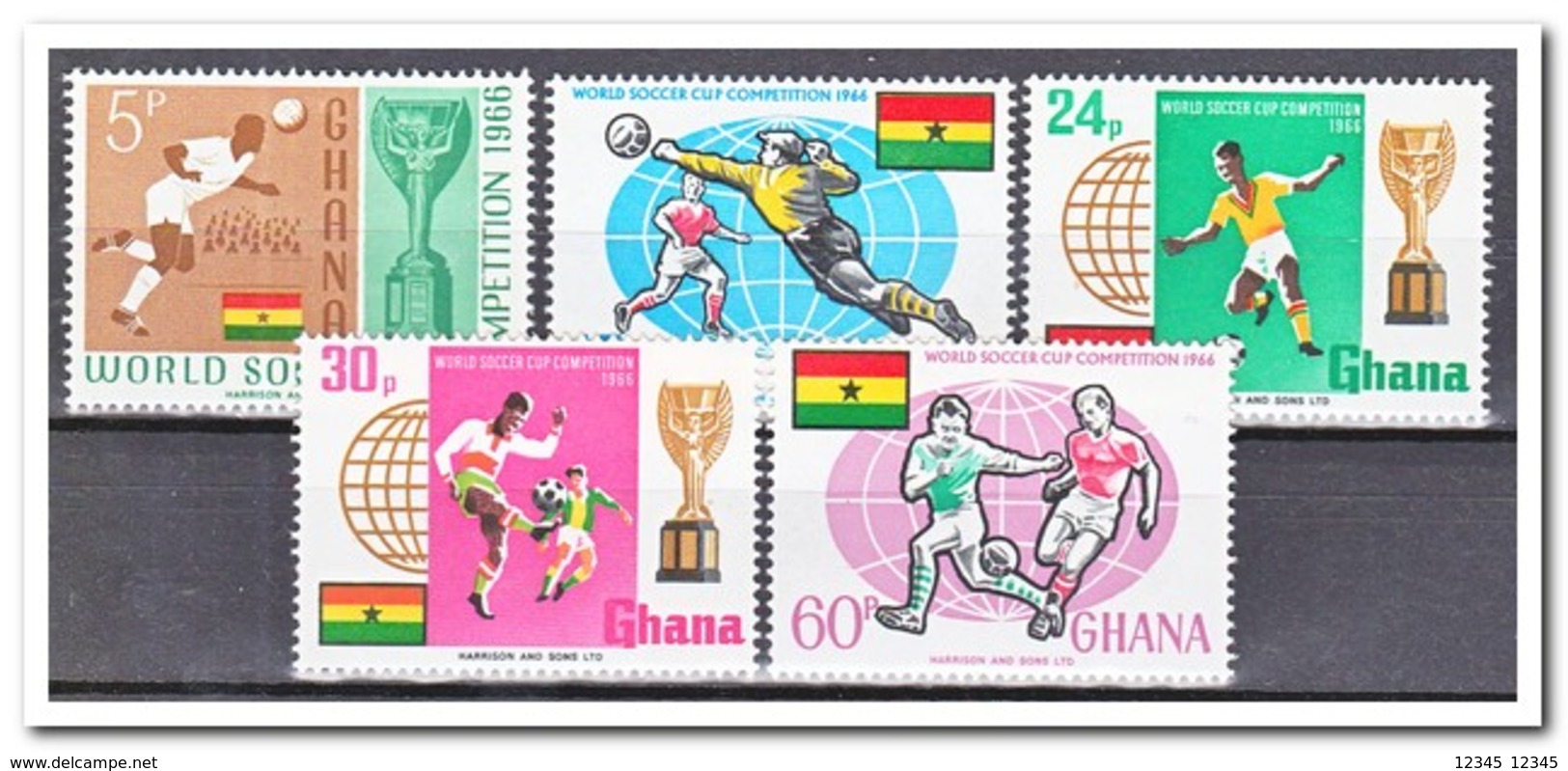 Ghana 1966, Postfris MNH, Football World Cup - Ghana (1957-...)