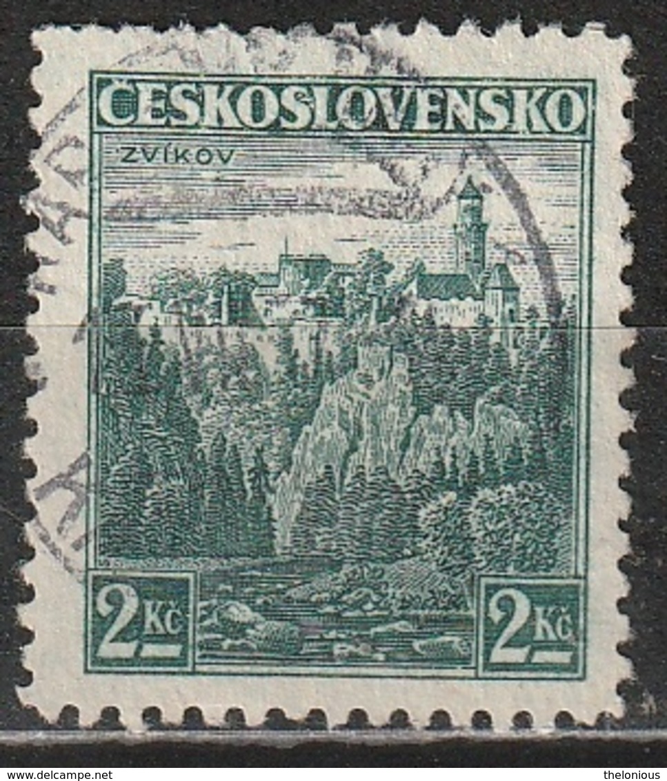 Cecoslovacchia 1936 Zvíkov Castle - Castelli | Foreste | Paesaggi - Usati