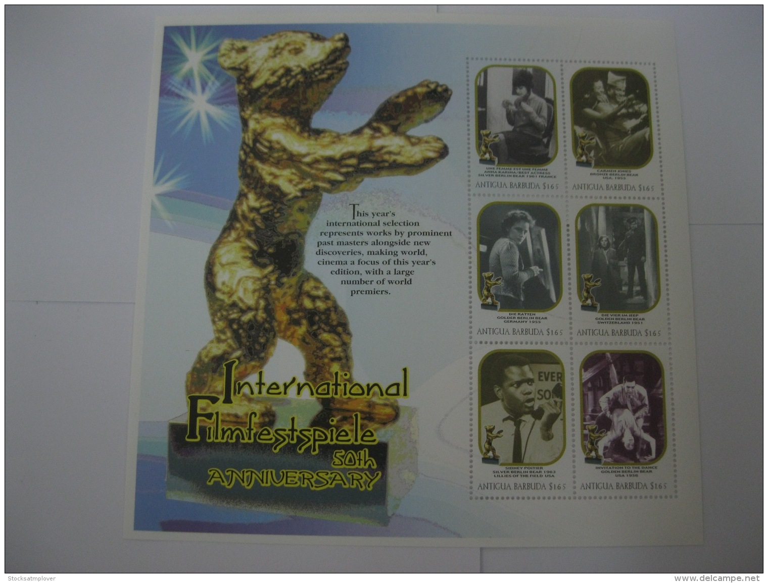Antigua And Barbuda 2000 International Filmfestspiele Sheet Of 6 Stamps - Antigua And Barbuda (1981-...)