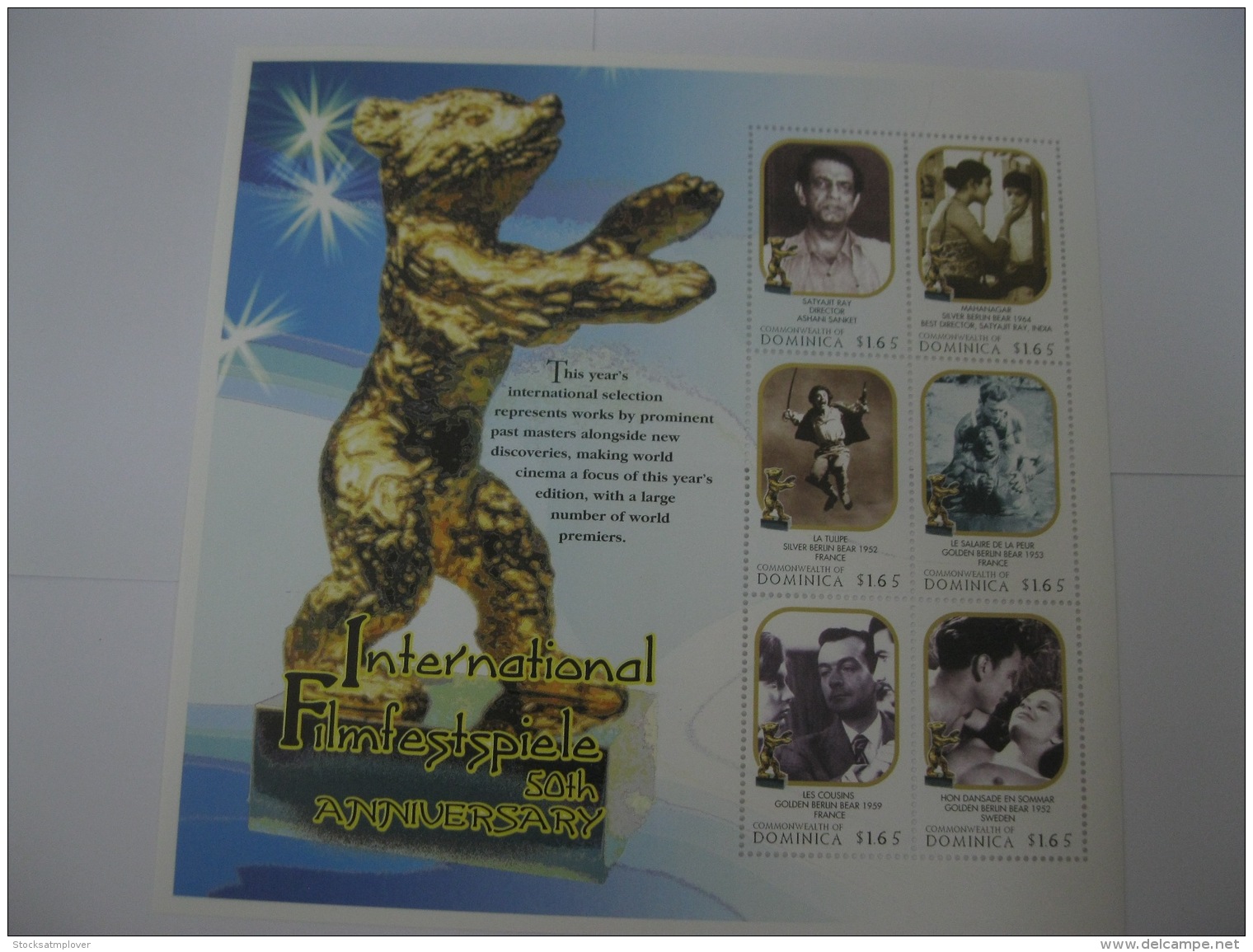 Dominica 2000 International Filmfestspiele Sheet Of 6 Stamps - Dominica (1978-...)