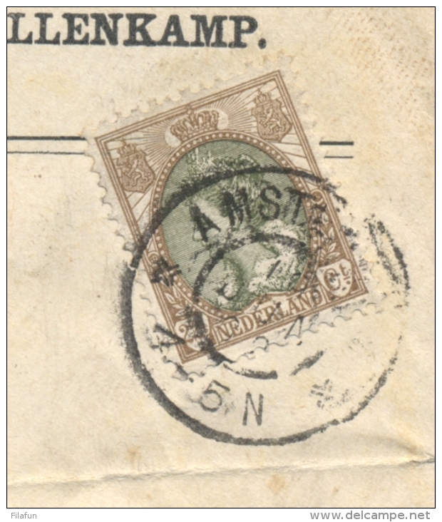 Nederland - 1902 - 22,5 Cent Bontkraag Op Commercial R-cover Van Amsterdam Naar Gustrow / Deutschland - Covers & Documents
