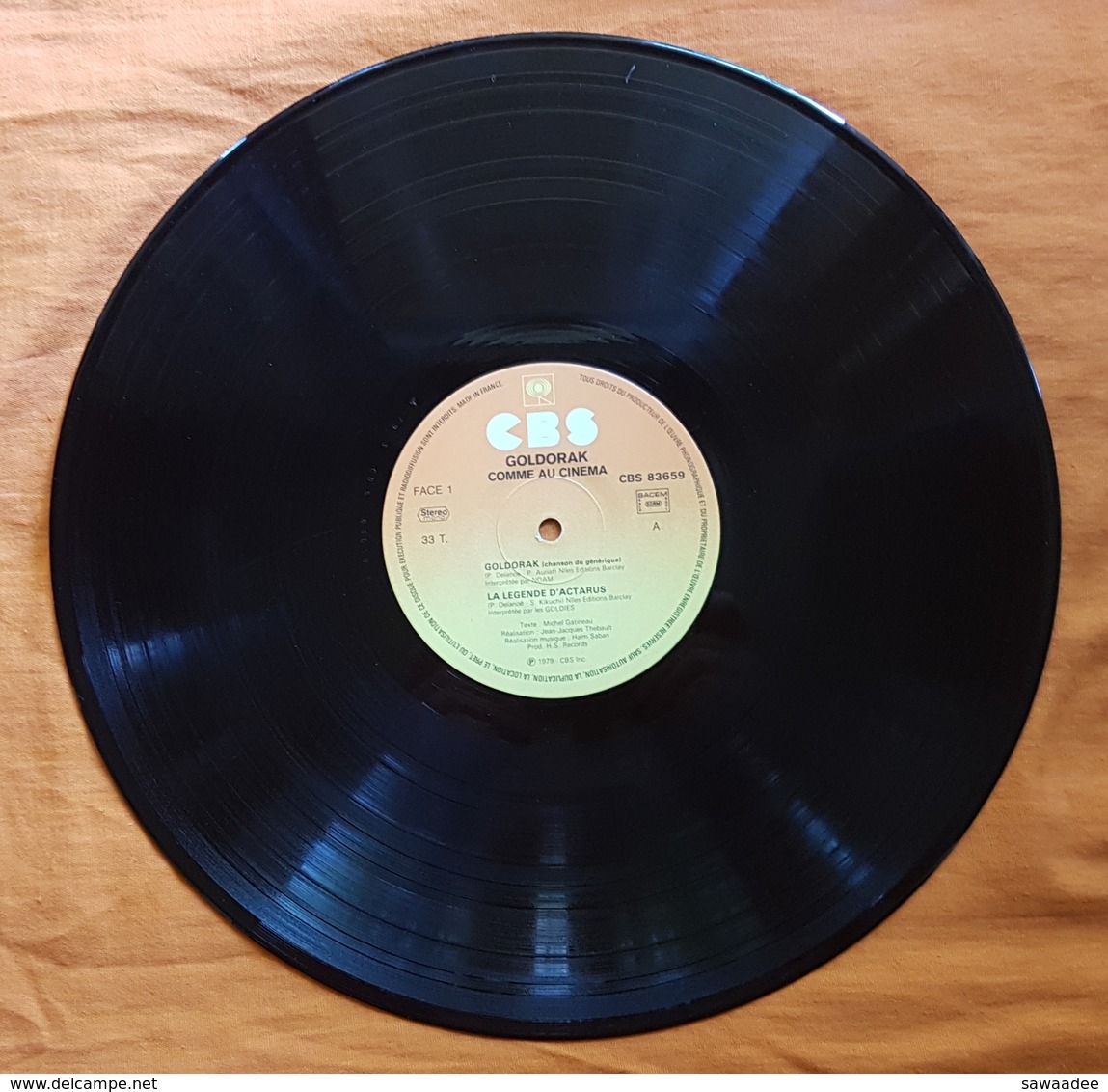 DISQUE - 33 T - FRANCE - GOLDORAK COMME AU CINEMA - HS RECORD - PRODUCTION TOEI ANIMATION - 1979 - Soundtracks, Film Music