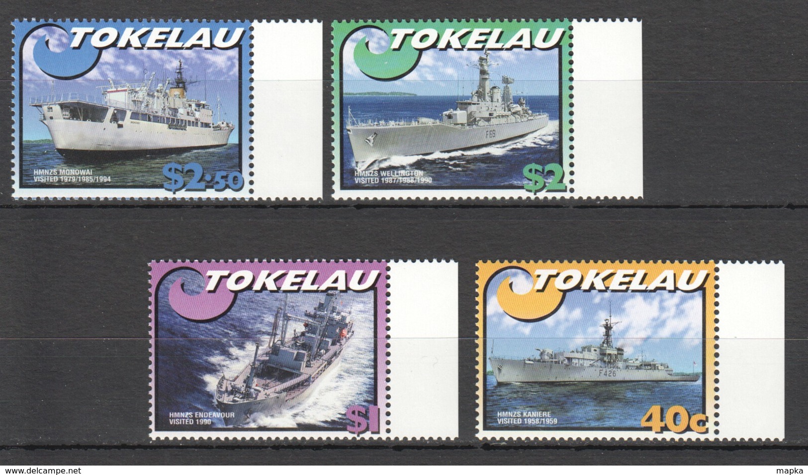 V1201 TOKELAU TRANSPORTATION SHIPS & BOATS 1SET MNH - Ships