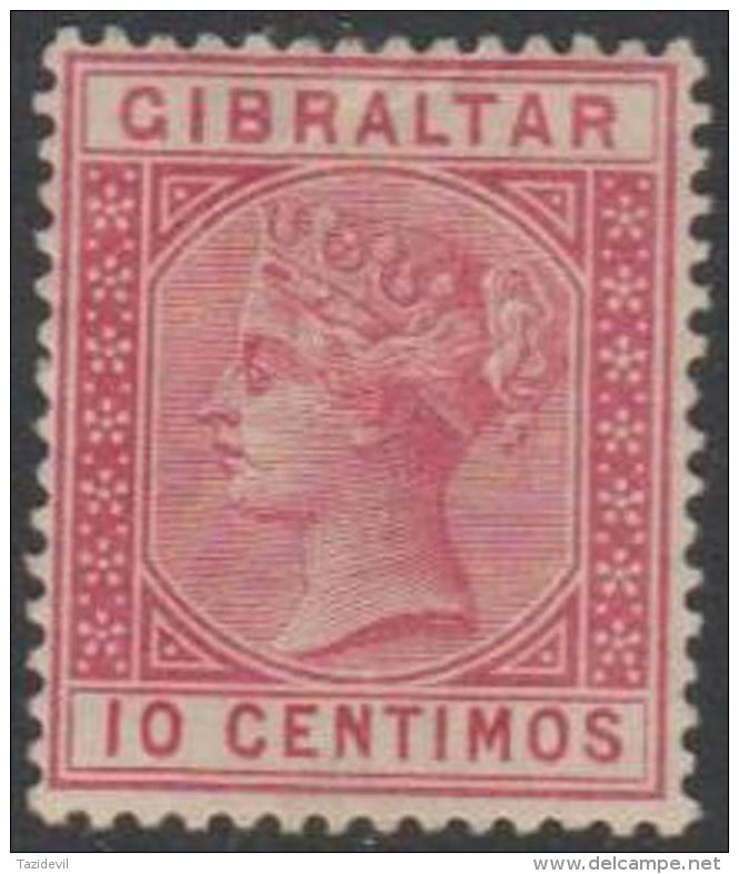 GIBRALTAR - 1889 10c Queen Victoria. Scott 30. Mint - Gibraltar