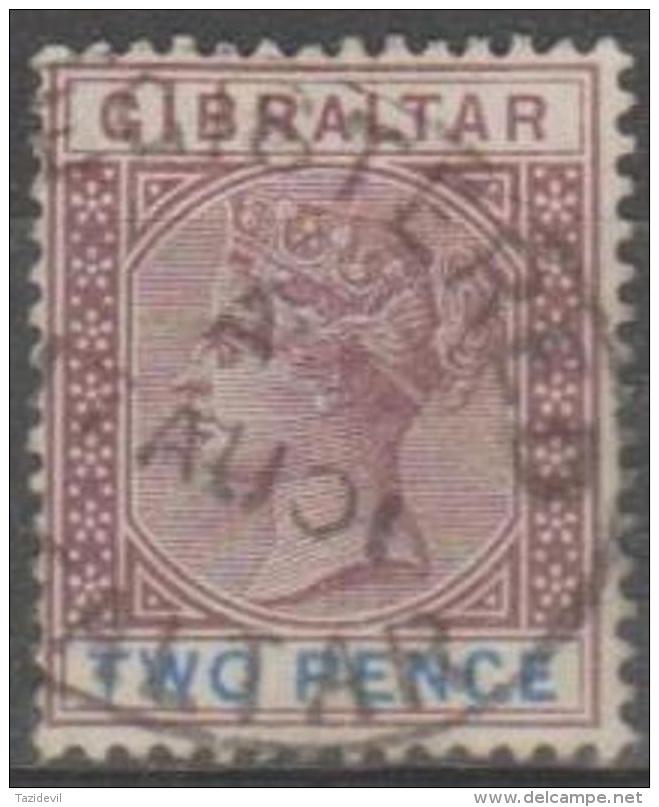 GIBRALTAR - 1898 2d Queen Victoria. Scott 13. Used - Gibraltar