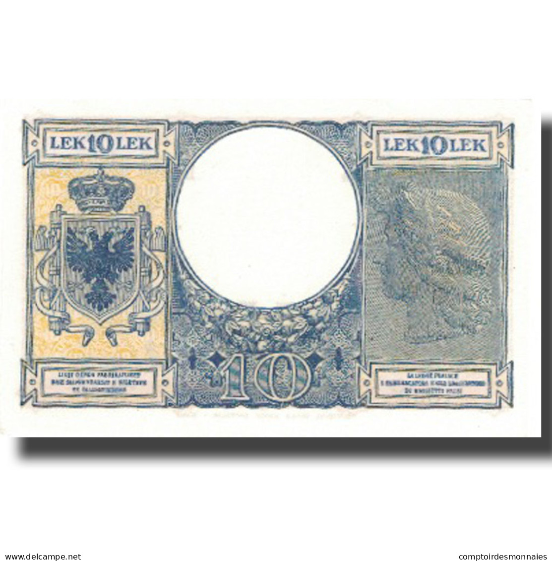 Billet, Albania, 10 Lek, Undated (1940), KM:11, SPL+ - Albania