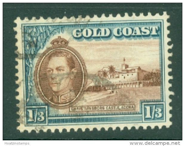 Gold Coast: 1938/43   KGVI   SG129    1/3d      Used - Costa D'Oro (...-1957)