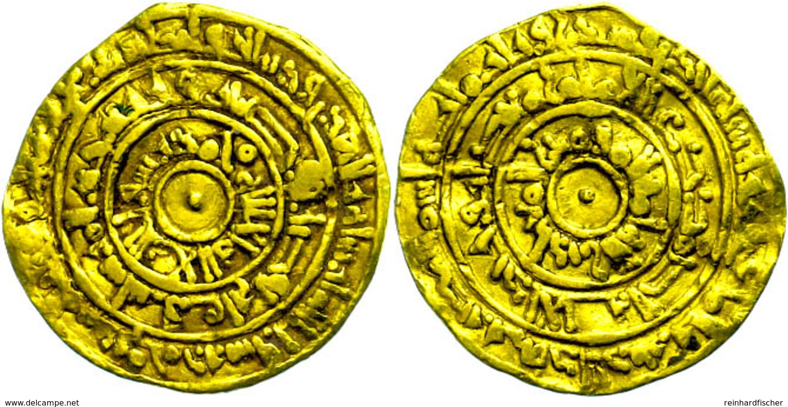 16 Fatimiden, Dinar (4,02g), Al-Mustansir, 427-487 AH (1036-1094), Wilkes 837, Etwas Wellig, Ss.  Ss - Islamiques