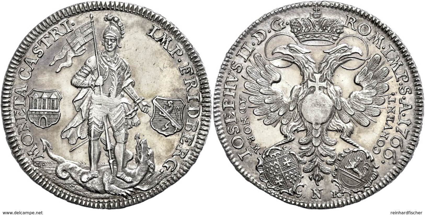 36 1/2 Taler, 1766, Franz Heinrich Von Dalberg, Mit Titel Joseph II., Vz-st.  Vz-st - Andere & Zonder Classificatie