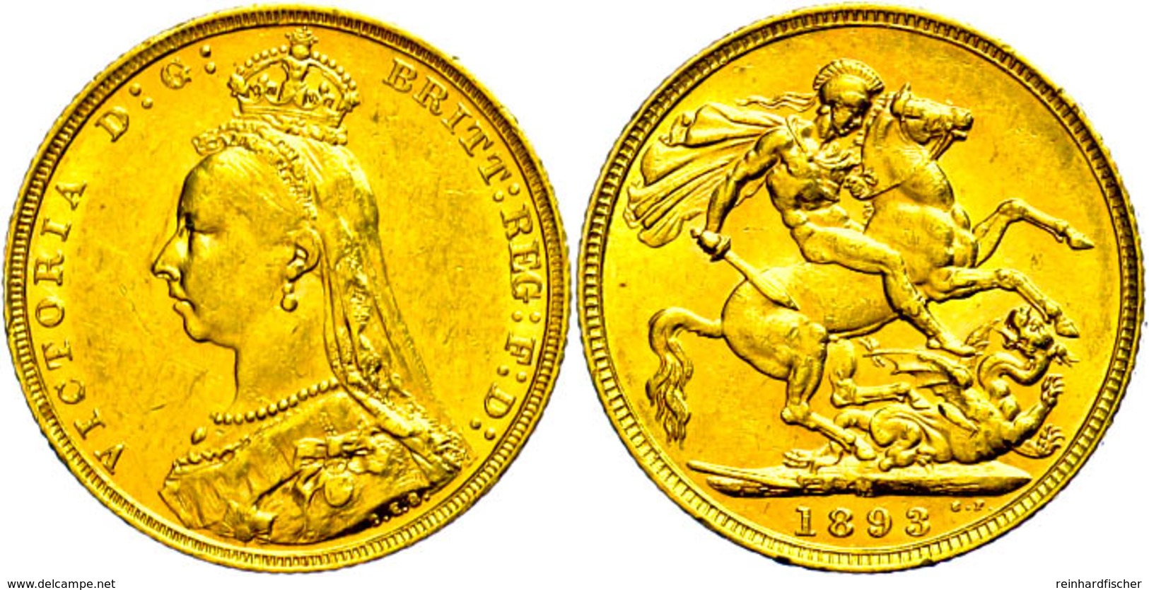 281 Pound, 1893, Victoria, Melbourne, Fb. 24, Kl. Rf., Ss-vz.  Ss-vz - Andere & Zonder Classificatie