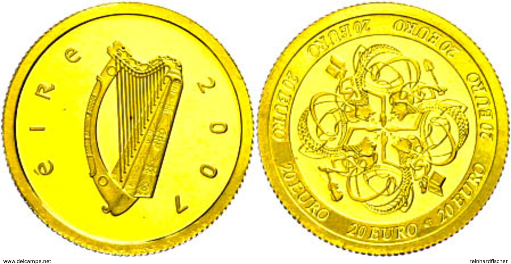 467 20 Euro, Gold, 2007, Fb. 5, Mit Zertifikat In Ausgabeschatulle, PP.  PP - Sonstige & Ohne Zuordnung