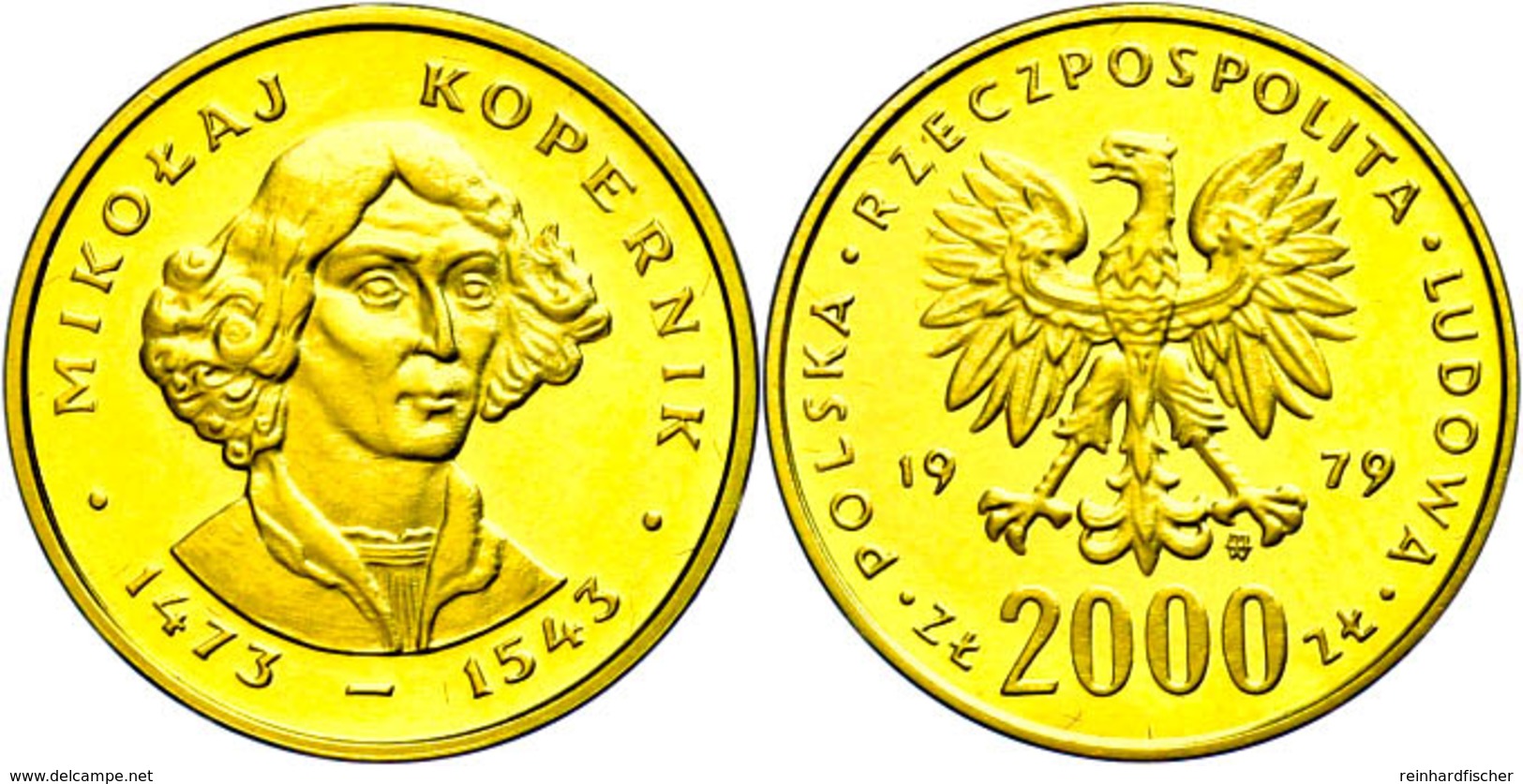 604 2000 Zloty, Gold, 1979, Nikolaus Kopernikus, Fb. 122, PP. Auflage Nur 5000 Stück!  PP - Andere & Zonder Classificatie