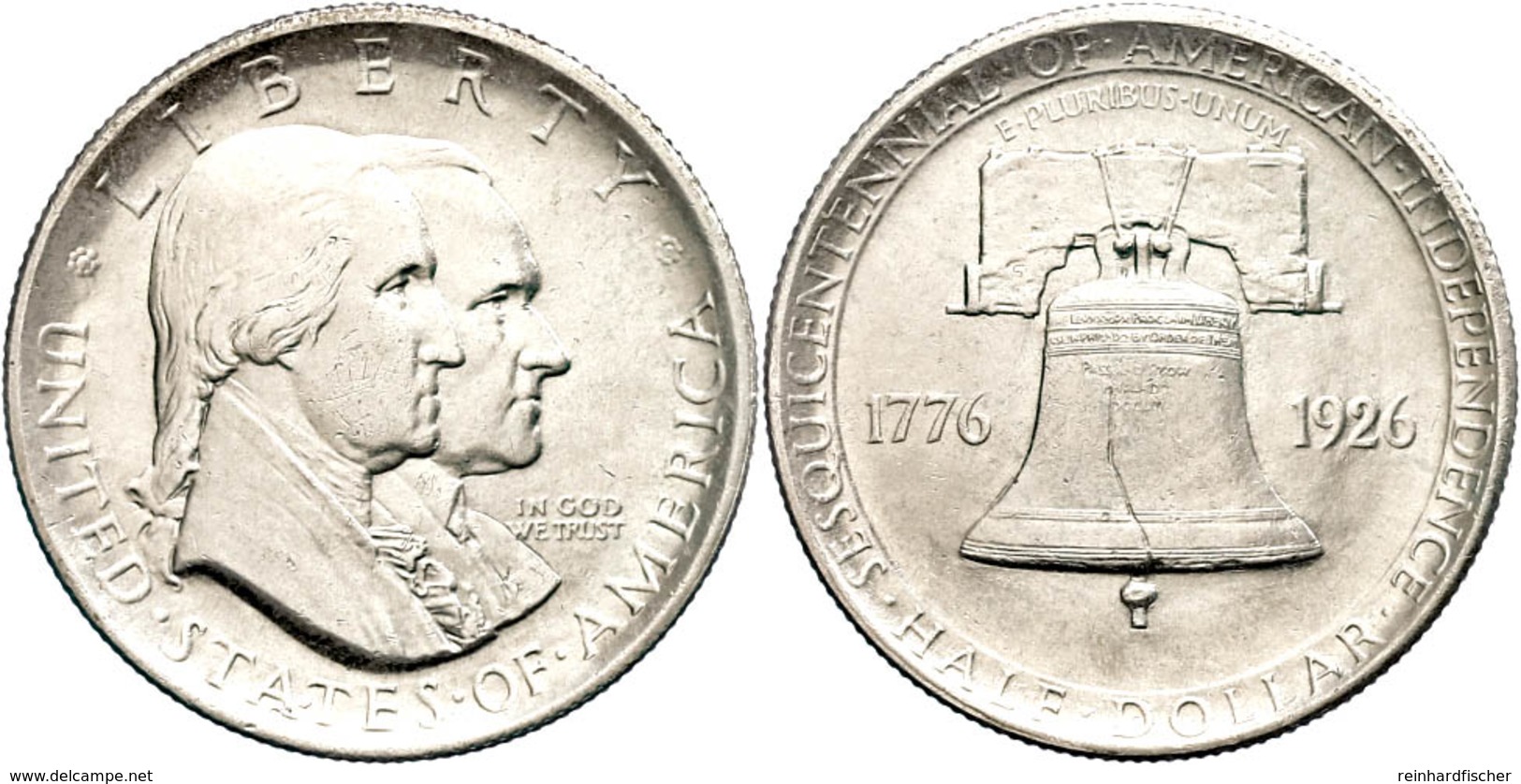 661 1/2 Dollar, 1926, Independence, KM 160, Vz.  Vz - Sonstige & Ohne Zuordnung