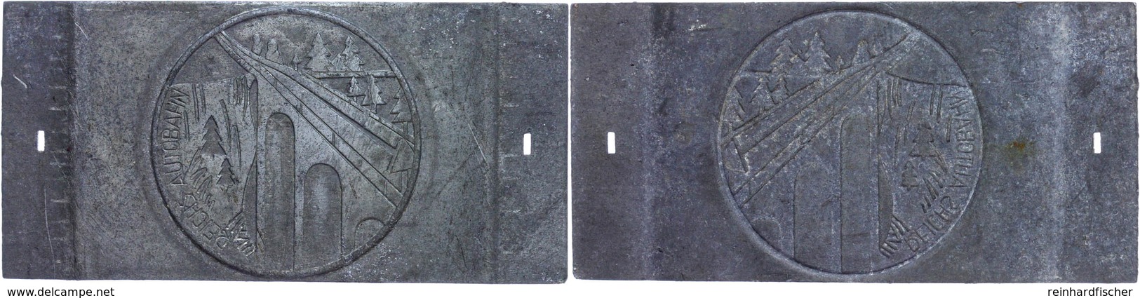 1501 Probeabschlag Reichsautobahn Auf Streifen, 12,1 G, 76x37 Mm, Zustand II.  II - Sonstige & Ohne Zuordnung