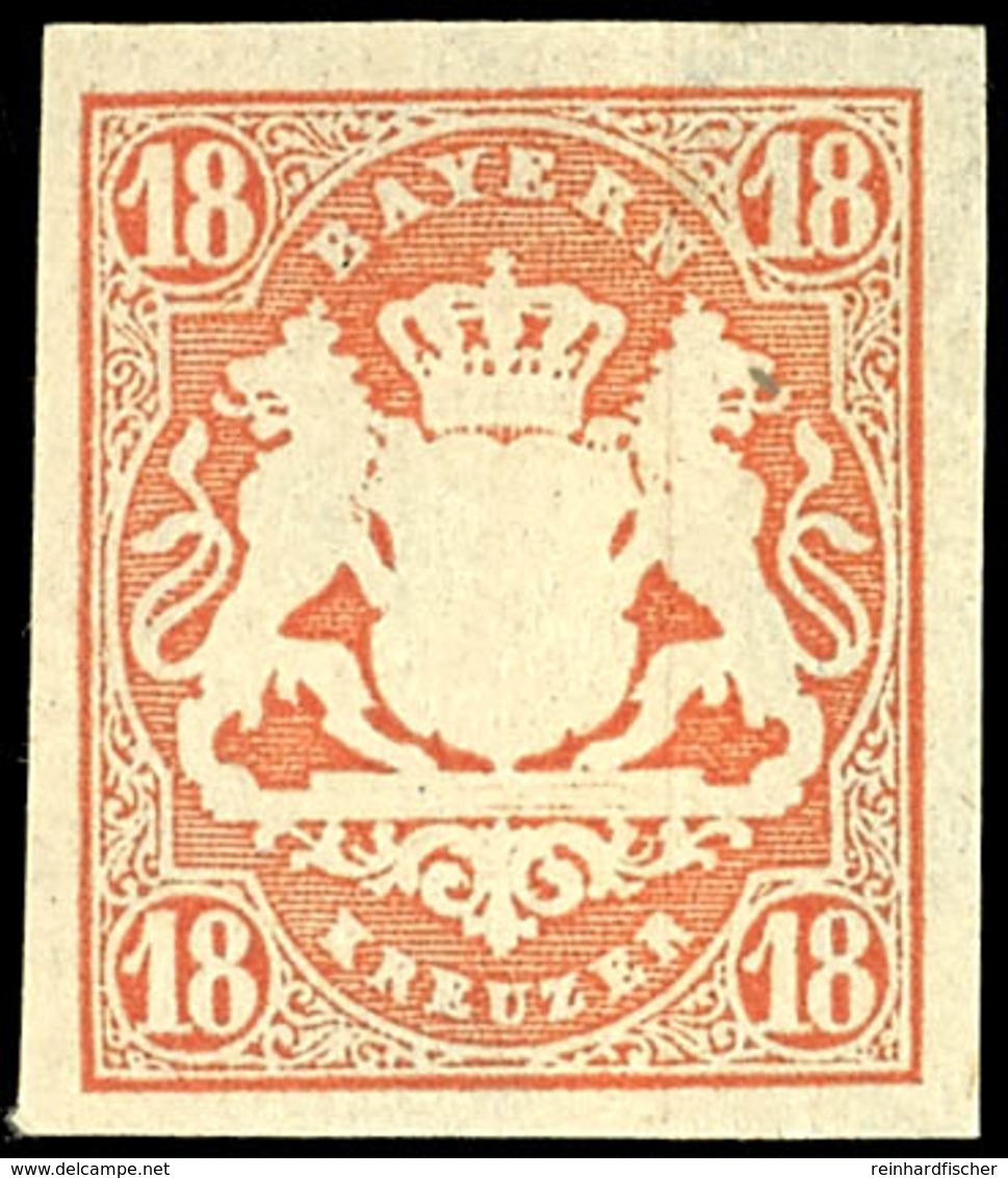 1689 18 Kr. Dunkelzinnoberrot, Tadellos Ungebraucht, Allseits Vollrandig Und Farbfrisch, Gepr. Thier Und Pfenninger, Mi. - Sonstige & Ohne Zuordnung