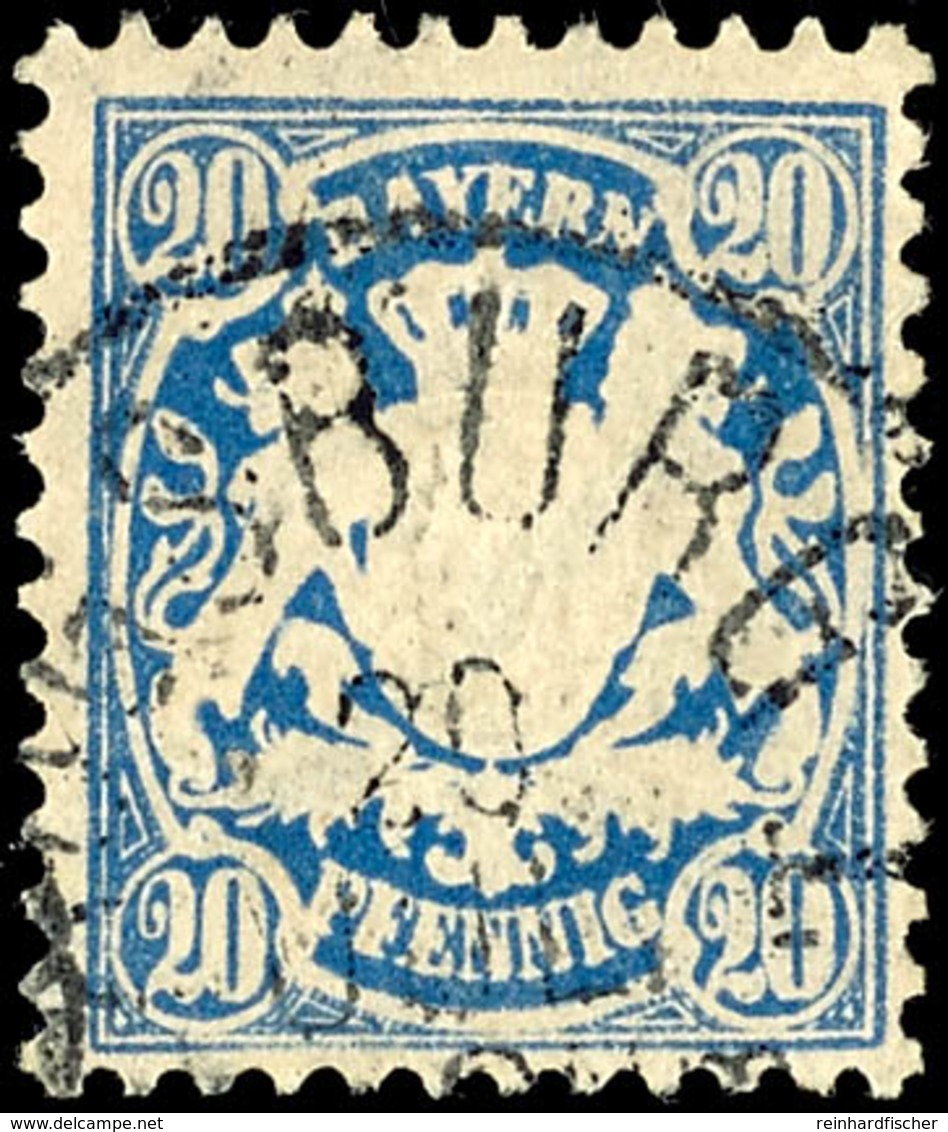 1705 20 Pf. Preußischblau, Gest., Gepr. Helbig BPP, Mi. 250.-, Katalog: 40b O - Sonstige & Ohne Zuordnung